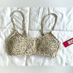 Xhilaration Bathing Suit Top - Cream and Black - Brand New!